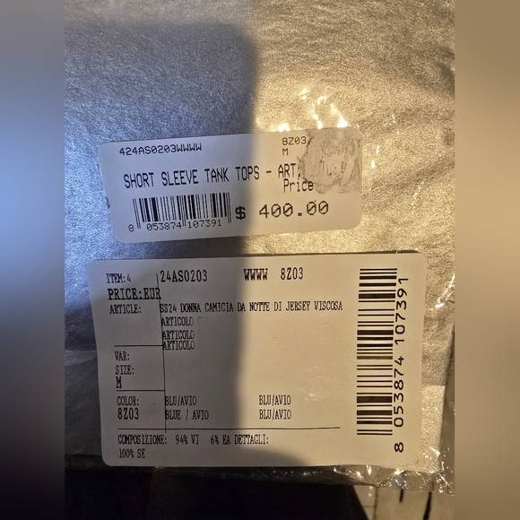 Frette Cascade Lounge Collection 2025- NWT Nightgown Blue Silk- Cotton - Picture 13 of 15